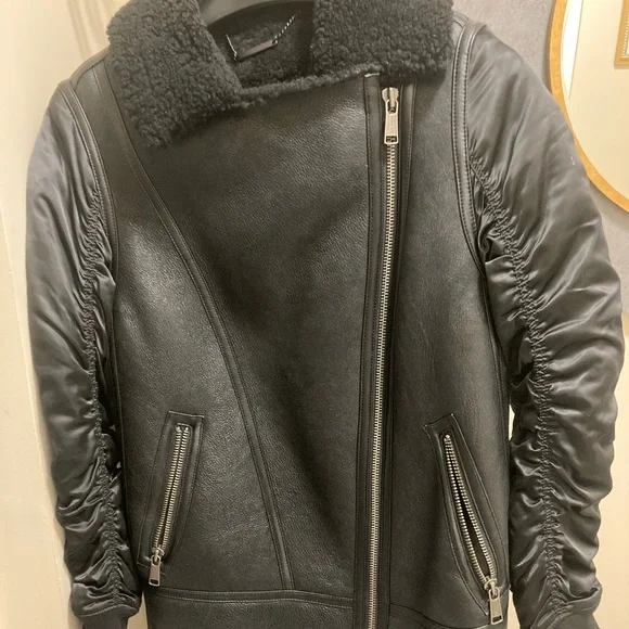 Andrew Marc Shearling Coat - Picture 2 of 6